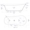 Alfi Brand 67" White Matte Clawfoot Solid Surface Resin Bathtub AB9960 - alternate 10